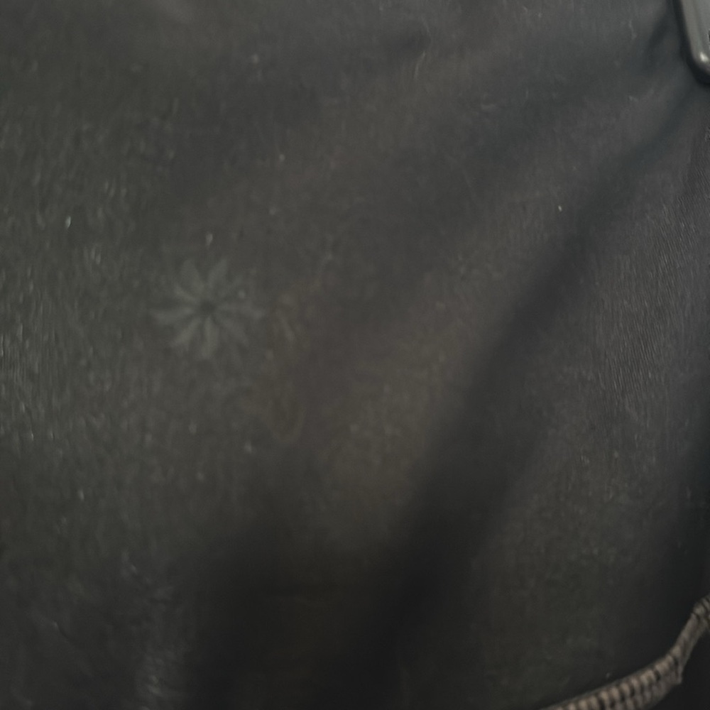 Athleta large black leggings with light pink stiching - Picture 2 of 7